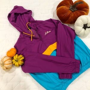 multi colored windbreaker